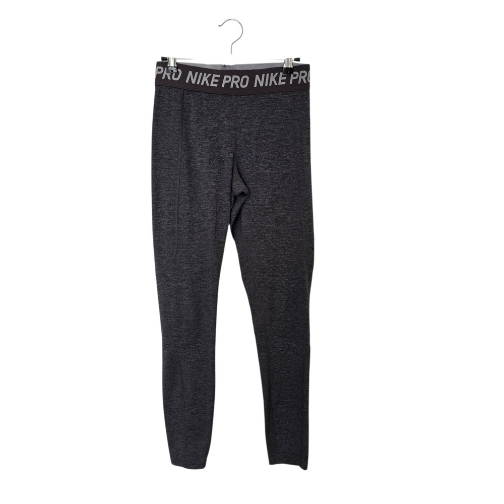 Nike‎ Pro Dri-FIT Leggings Women Small Charcoal Gray Athletic Tight